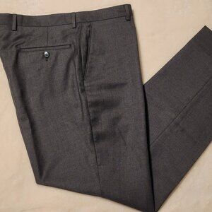 Jos. A. Bank "Joseph" Solid Gray Slim Fit Dress Pants Mens 33x31